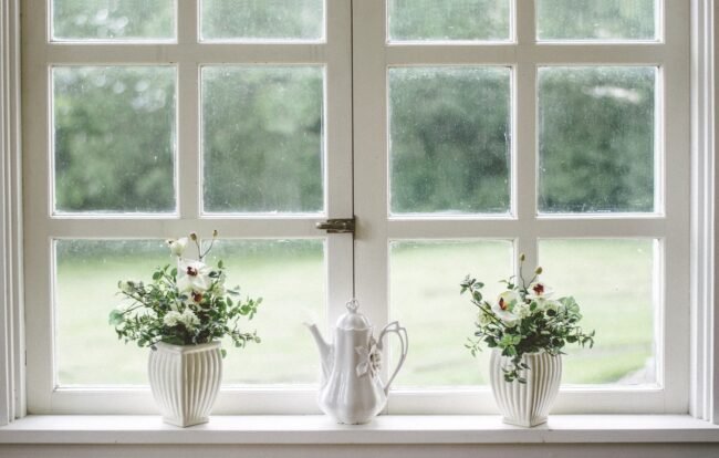 white-gfea8a201f_1920 white flowers pots and a white teapot in front of a white window frame
