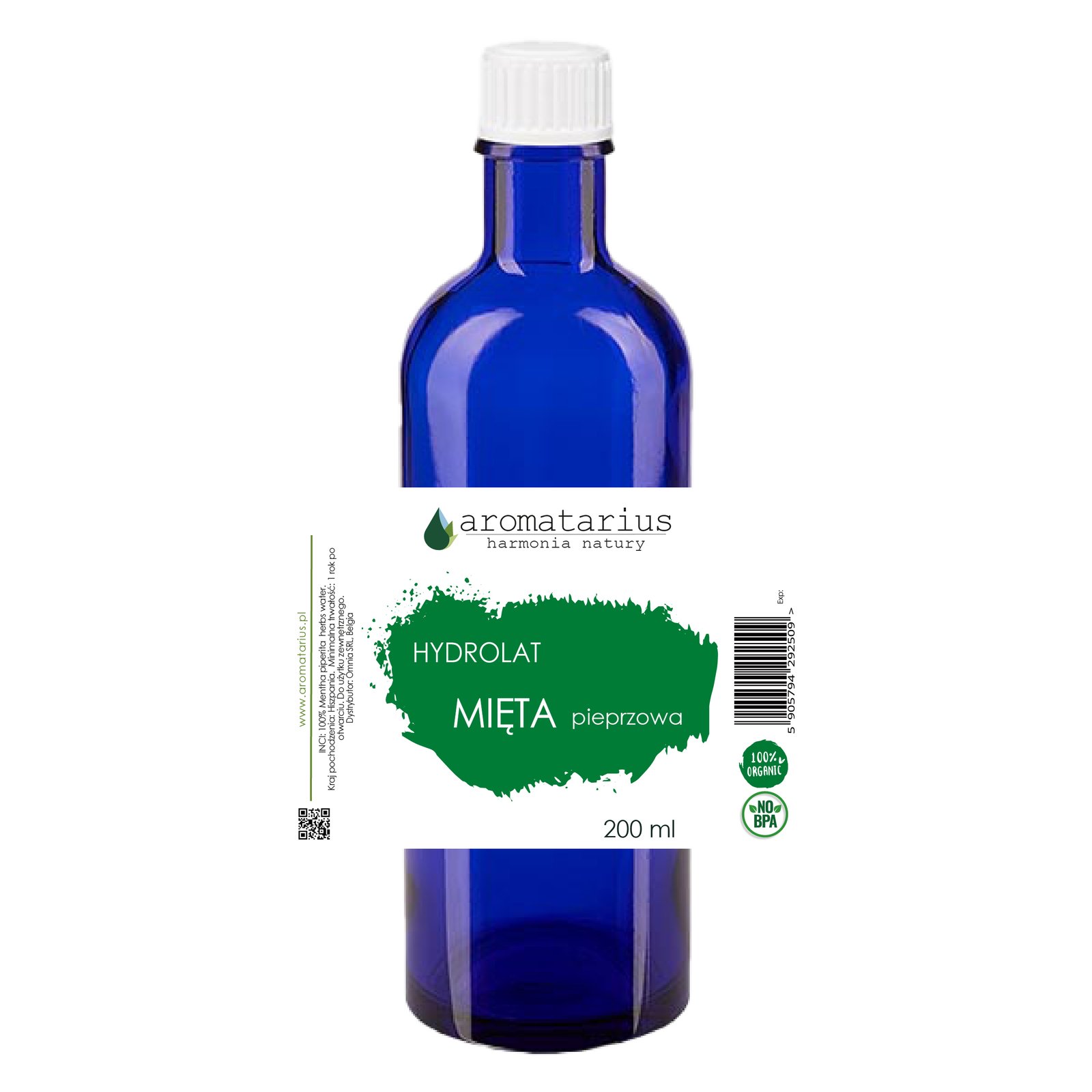 Hydrolat Mięta pieprzowa BIO 200 ml Hydrolat Mięta pieprzowa BIO 200 ml